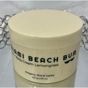 Miami Beach Bum Body Cream Lemongrass - 6 fl oz / 177 mL New/Sealed